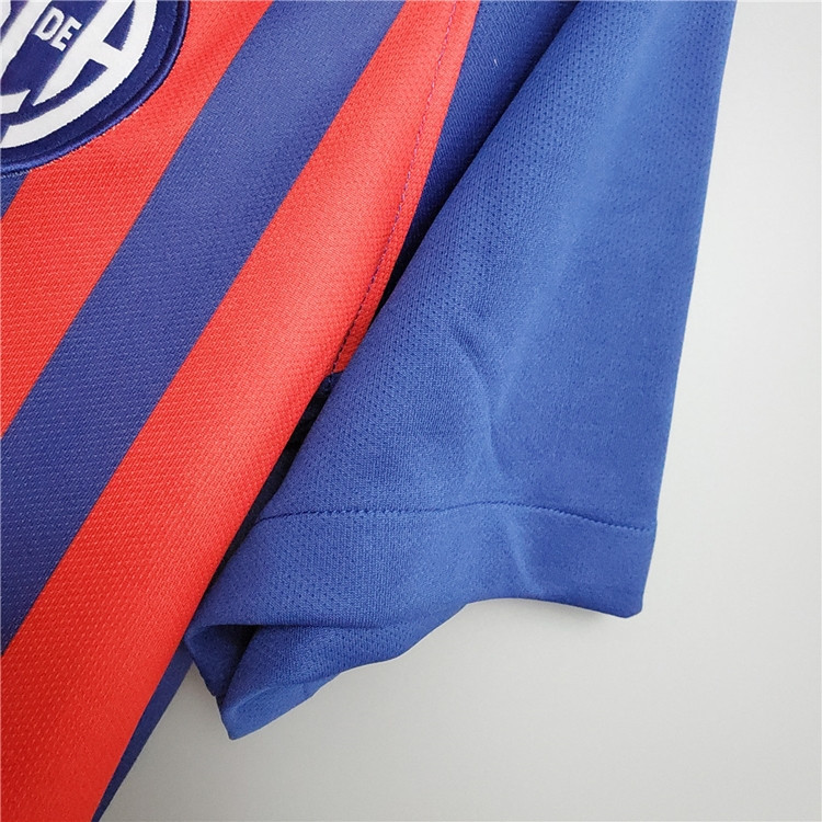San Lorenzo Soccer Shirt 20-21 Home Blue&Red Soccer Jersey - Click Image to Close
